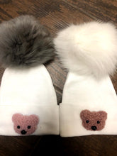 Load image into Gallery viewer, Sherpa Bear Pompom Hospital Hat
